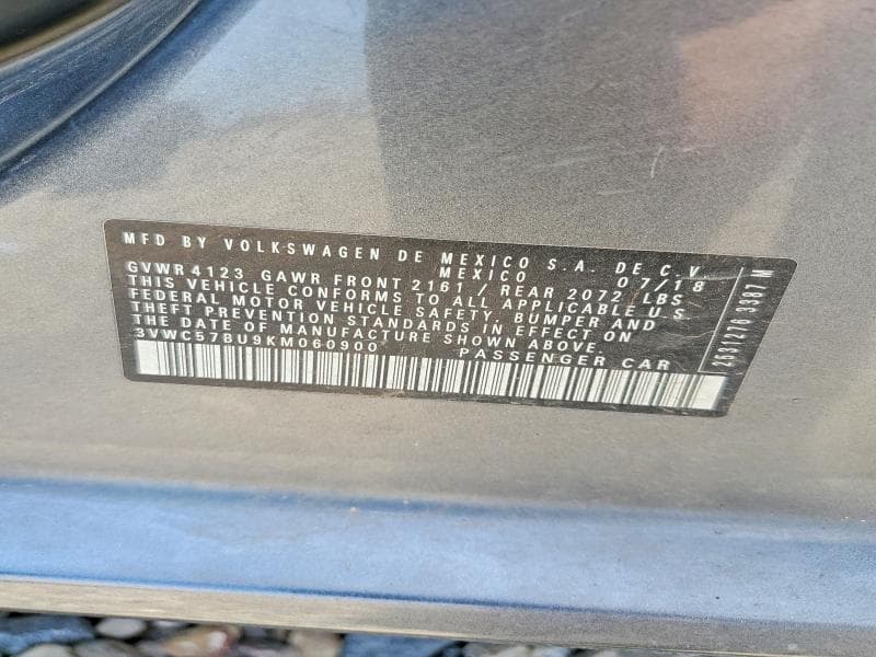 2019 VOLKSWAGEN JETTA S 12