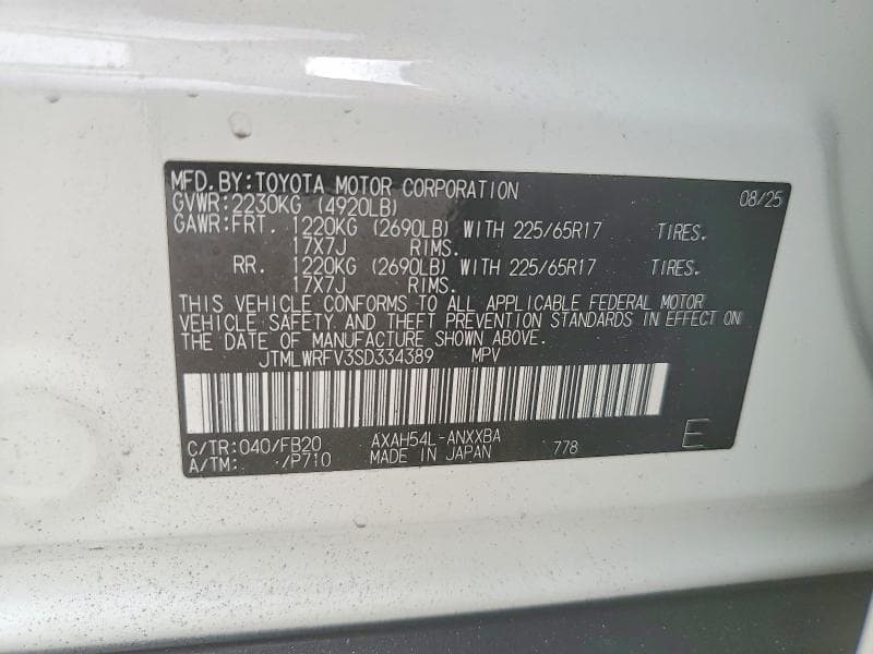 2025 TOYOTA RAV4 LE 13