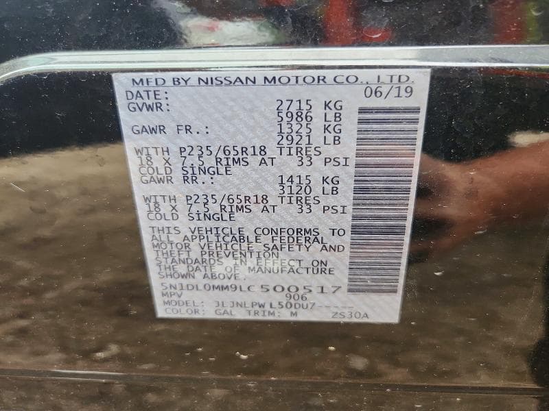 2020 INFINITI QX60 PURE 13
