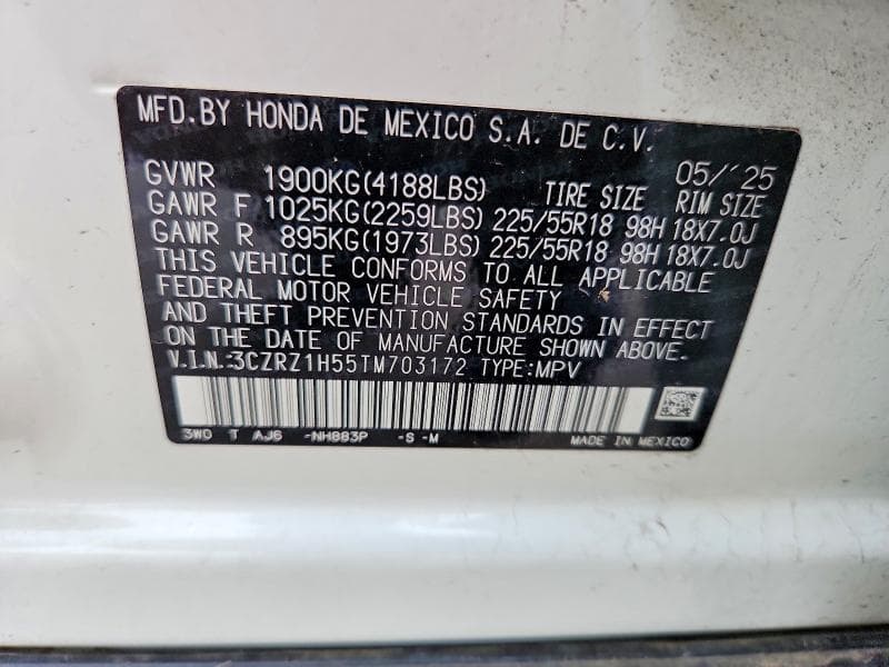 2026 HONDA HR-V SPORT 13