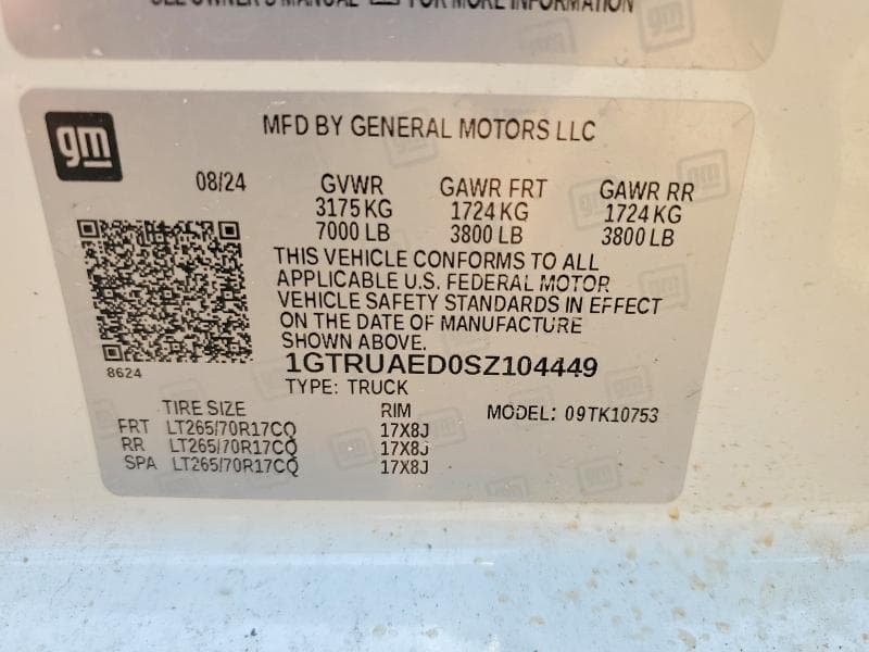 2025 GMC SIERRA K1500 K1500 13