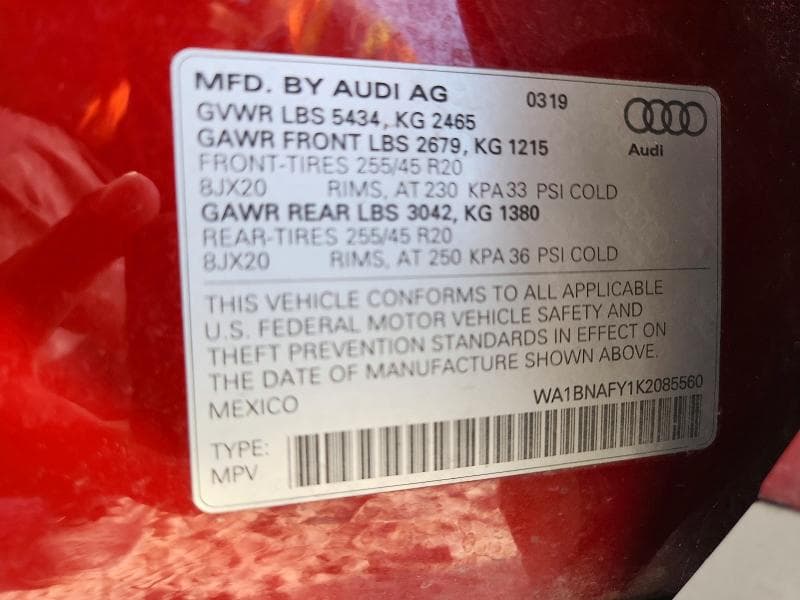 2019 AUDI Q5 PREMIUM PLUS 13