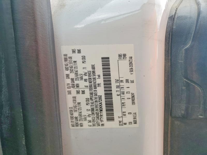 2019 FORD TRANSIT T-250 13