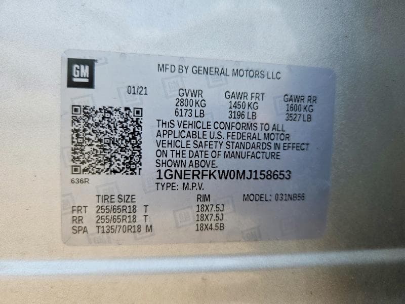 2021 CHEVROLET TRAVERSE LS 13