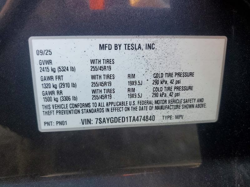 2026 TESLA MODEL Y 12