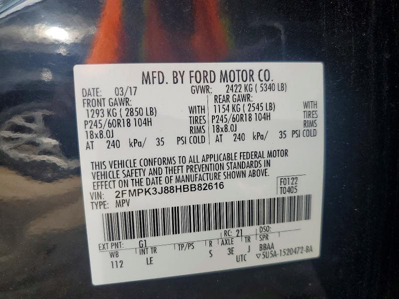 2017 FORD EDGE SEL 13
