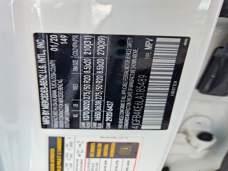 2020 MERCEDES-BENZ GLE 350 4MATIC 350 4MATIC 13