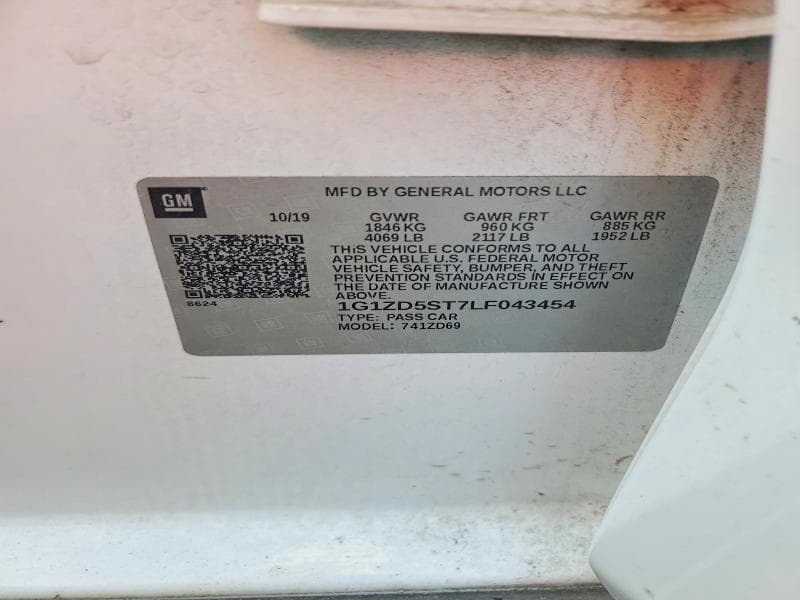 2020 CHEVROLET MALIBU LT 12