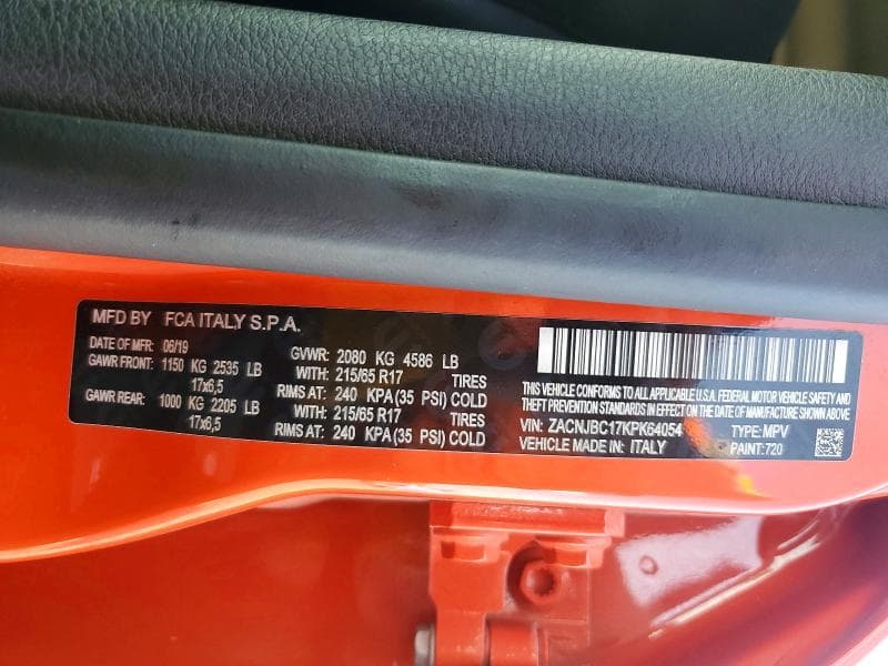 2019 JEEP RENEGADE TRAILHAWK 13