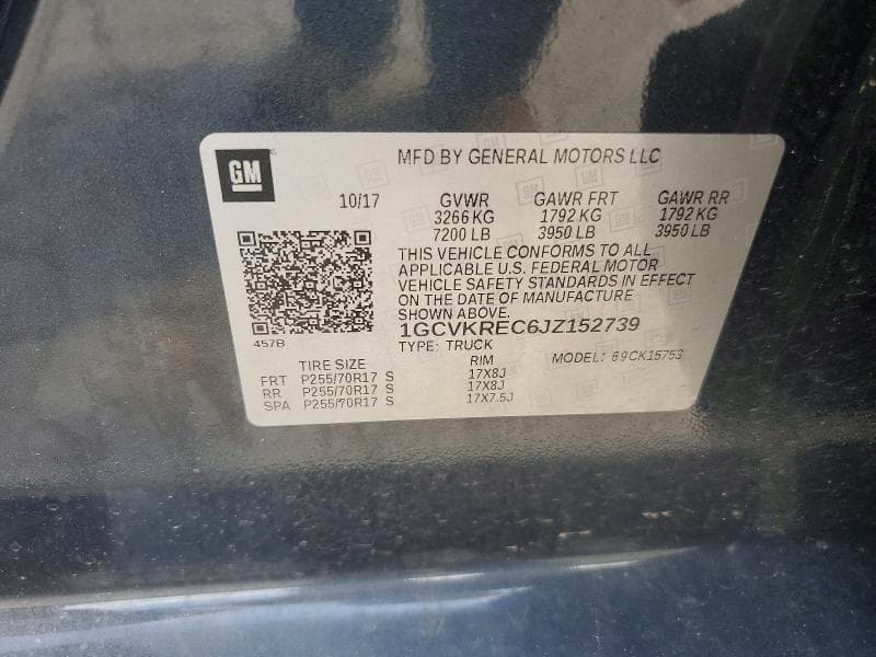 2018 CHEVROLET SILVERADO K1500 LT 12