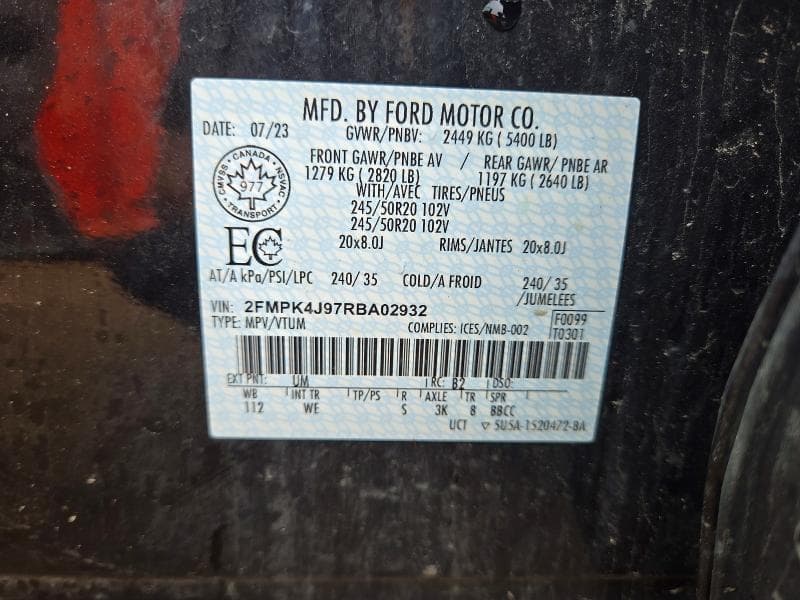 2024 FORD EDGE SEL 13
