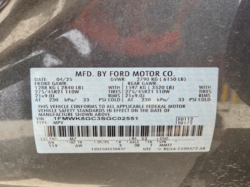 2025 FORD EXPLORER ST 14