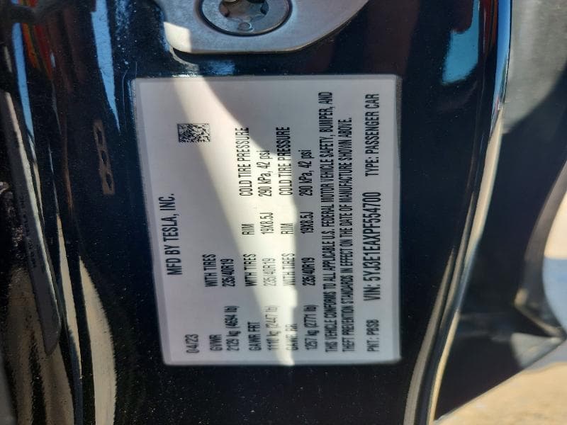 2023 TESLA MODEL 3 12