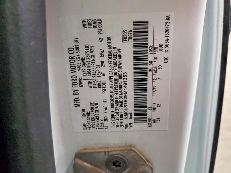 2021 FORD TRANSIT CONNECT XL DELIVERY VAN 13