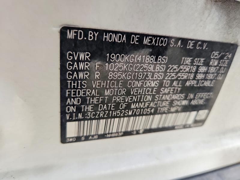 2025 HONDA HR-V SPORT SPORT 13