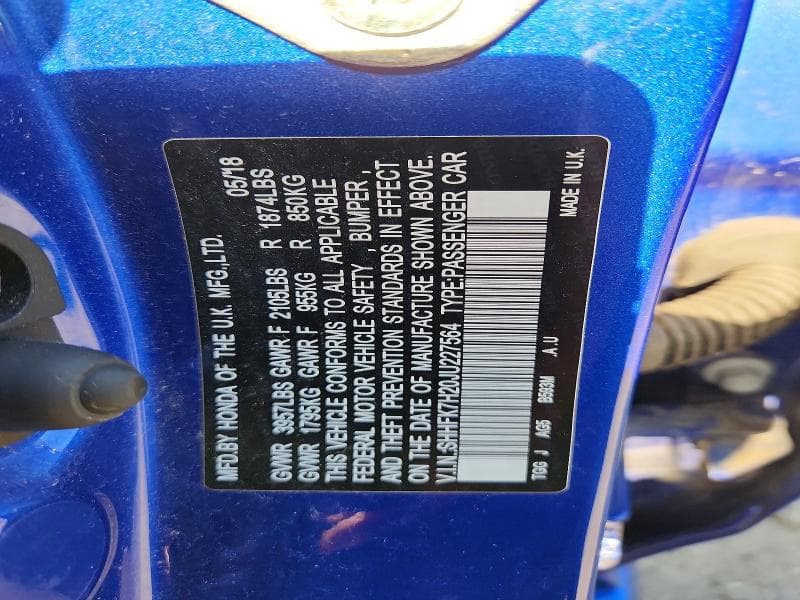 2018 HONDA CIVIC LX 13