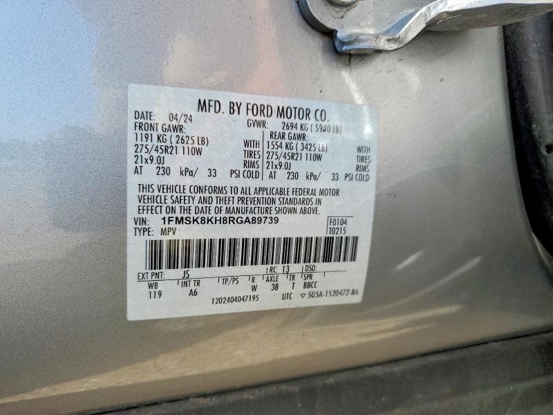 2024 FORD EXPLORER ST-LINE 13