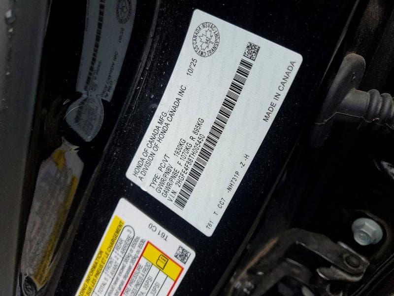 2026 HONDA CIVIC 12