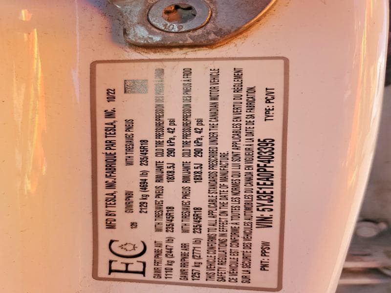 2023 TESLA MODEL 3 12