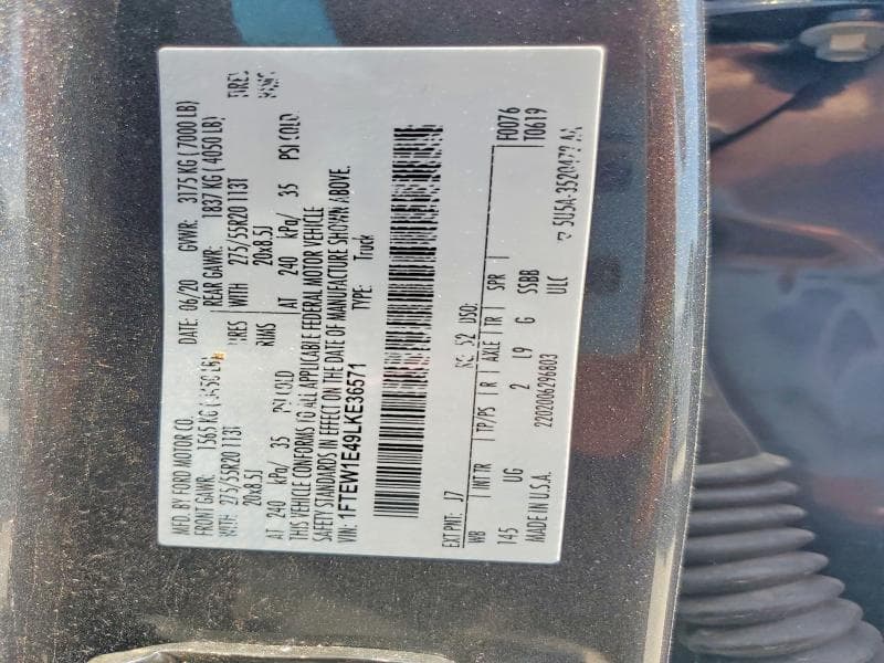 2020 FORD F150 SUPERCREW 13