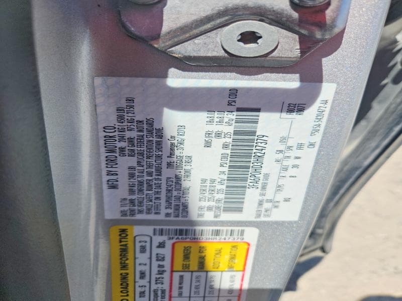2017 FORD FUSION SE 12