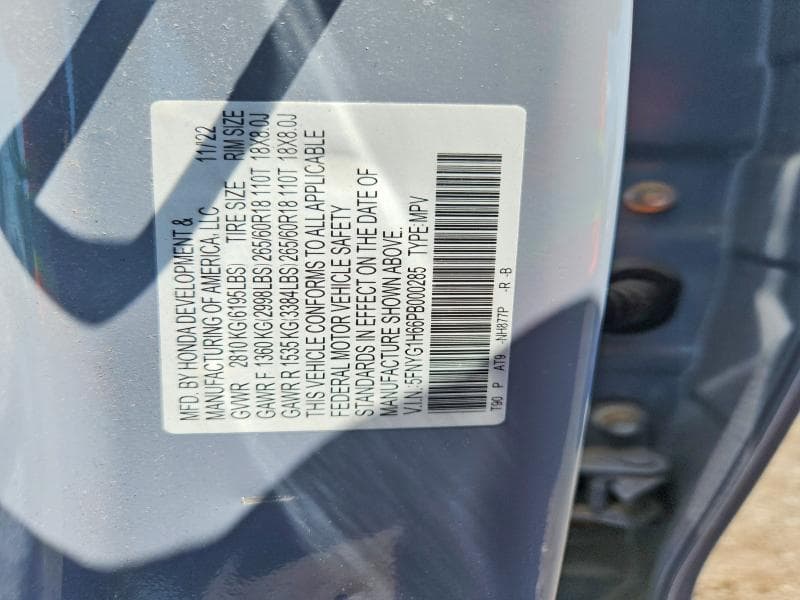 2023 HONDA PILOT TRAILSPORT 12