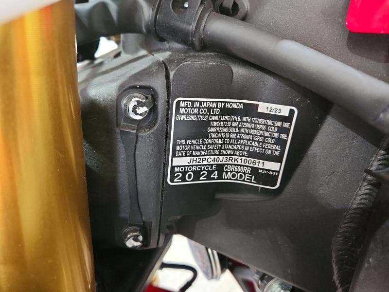 2024 HONDA CBR600 RR 9