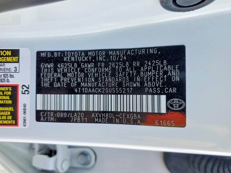 2025 TOYOTA CAMRY XLE 12