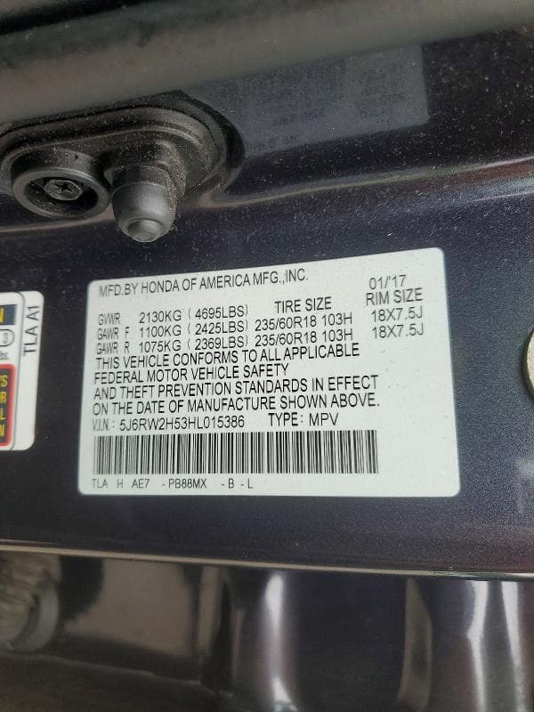 2017 HONDA CR-V EX EX 13