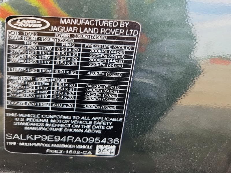 2024 LAND ROVER RANGE ROVER SE 13