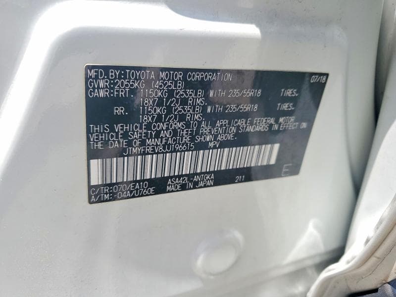 2018 TOYOTA RAV4 LIMITED LIMITED 13