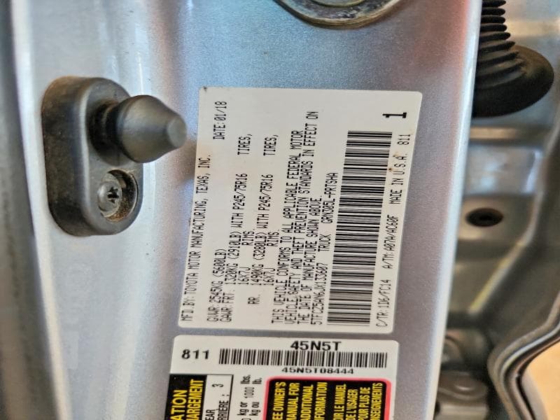 2018 TOYOTA TACOMA SR5 V6 12