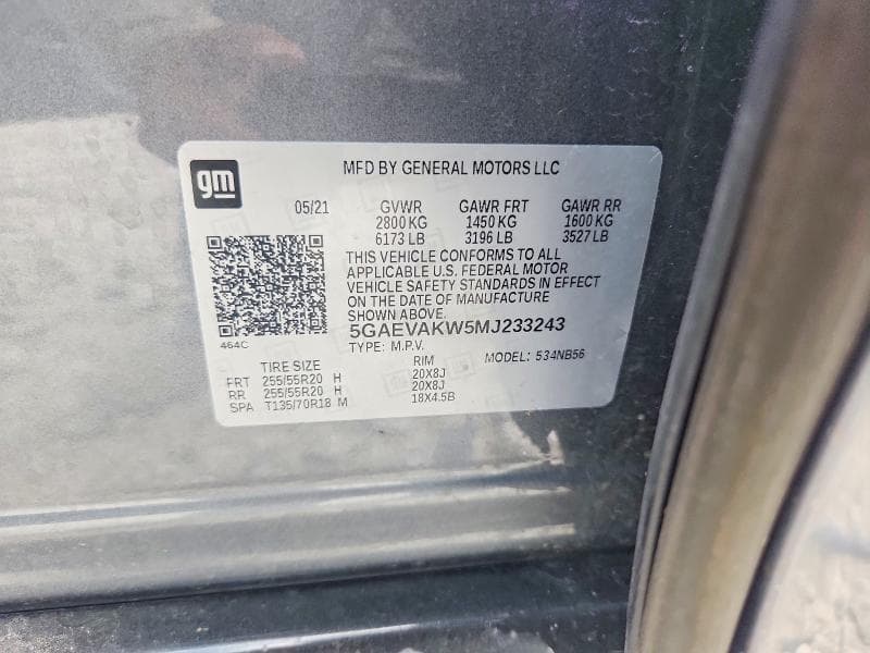 2021 BUICK ENCLAVE ESSENCE ESSENCE 14
