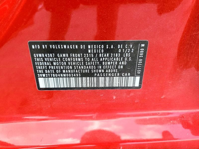 2022 VOLKSWAGEN JETTA 12