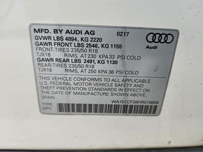 2017 AUDI Q3 PREMIUM PREMIUM 13