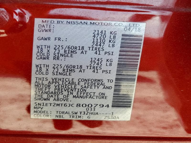 2018 NISSAN ROGUE HYBRID SL 13