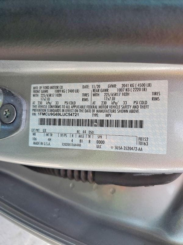2020 FORD ESCAPE SE 13