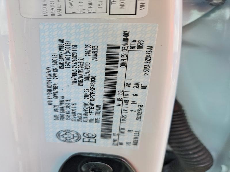 2023 FORD F150 SUPERCREW 12