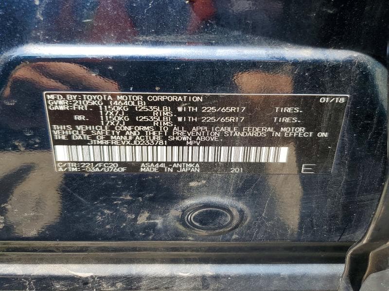 2018 TOYOTA RAV4 XLE 13
