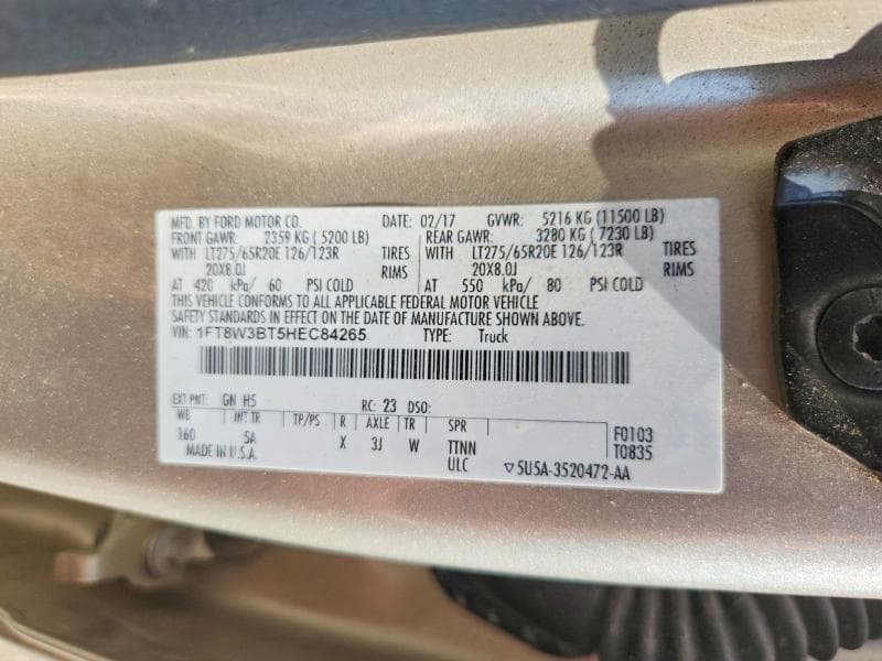 2017 FORD F350 SUPER DUTY 13