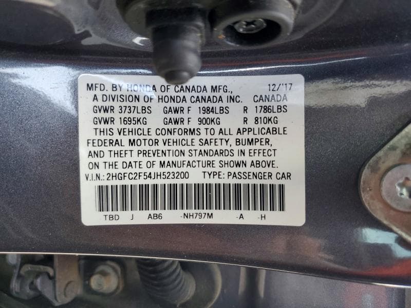2018 HONDA CIVIC LX 12