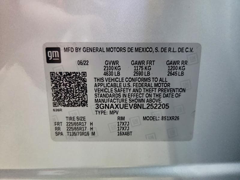 2022 CHEVROLET EQUINOX LT 13