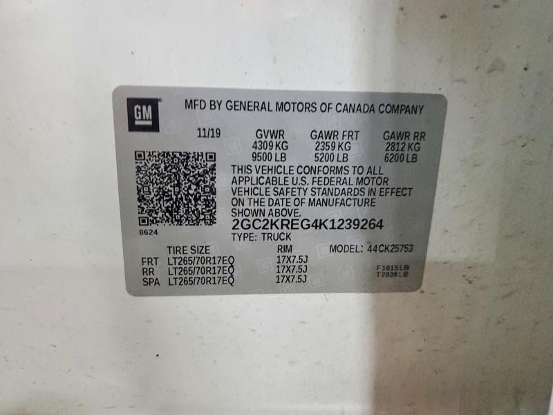 2019 CHEVROLET SILVERADO K2500 HEAVY DUTY K2500 HEAVY DUTY 12