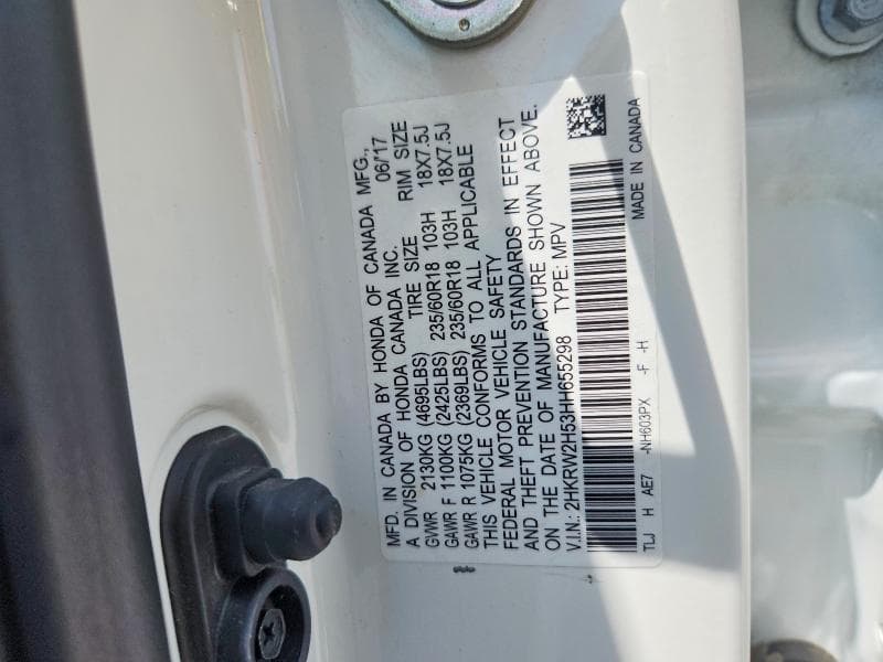 2017 HONDA CR-V EX EX 12