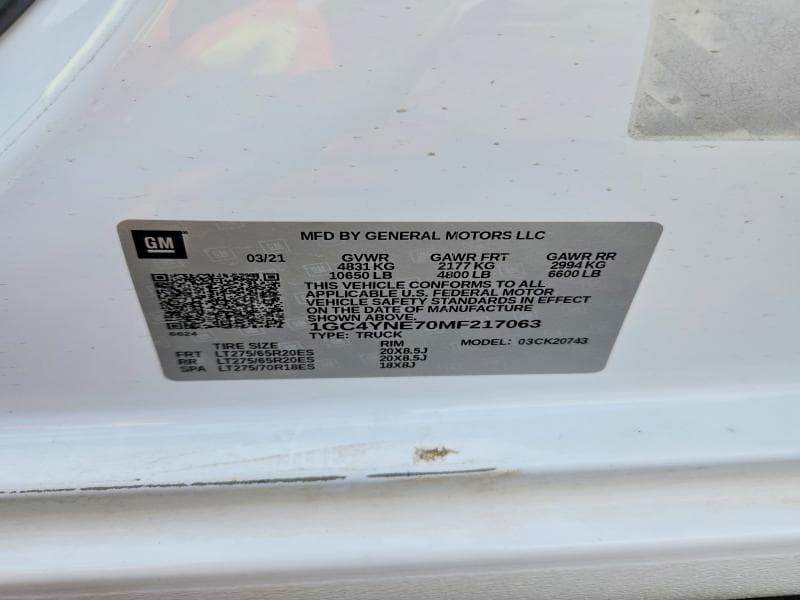2021 CHEVROLET SILVERADO K2500 HEAVY DUTY LT K2500 HEAVY DUTY LT 12
