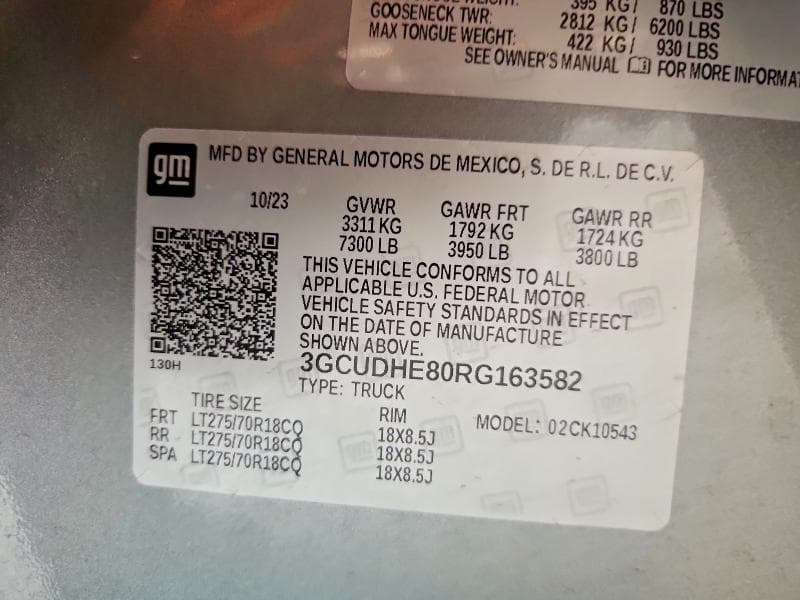 2024 CHEVROLET SILVERADO K1500 ZR2 12