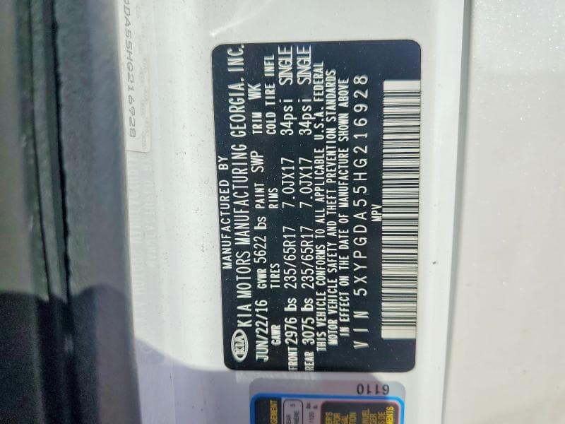2017 KIA SORENTO LX V6 LX V6 14