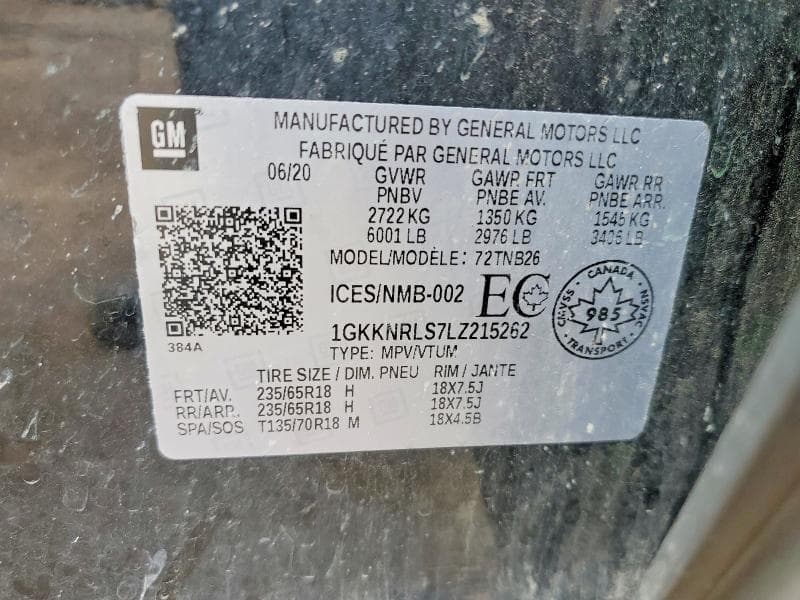 2020 GMC ACADIA SLE 13