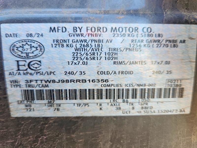 2024 FORD MAVERICK XLT 13