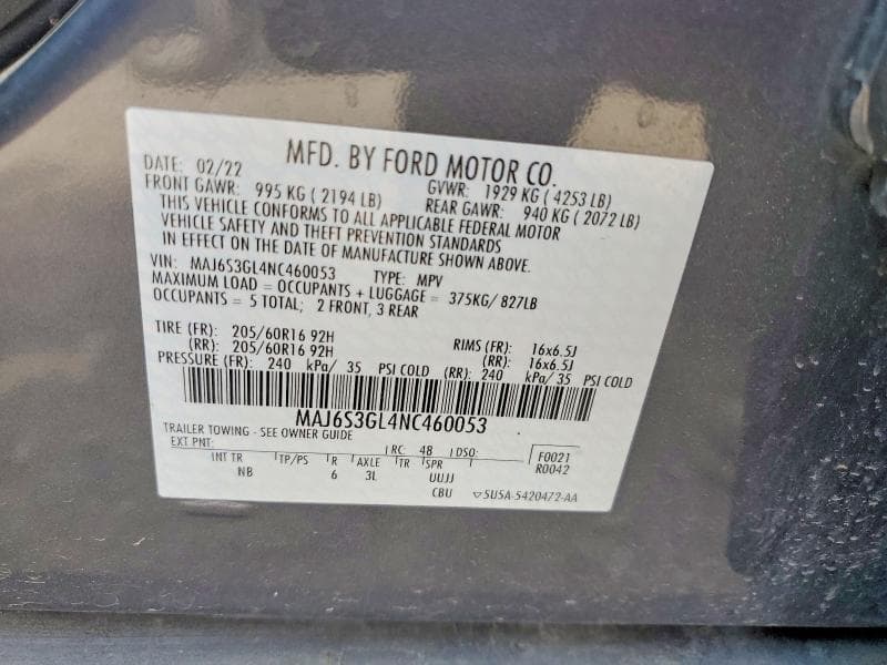 2022 FORD ECOSPORT SE SE 13